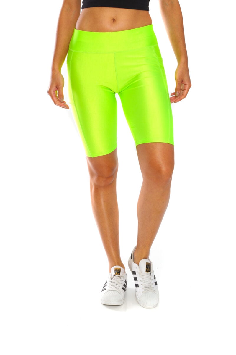 Bermuda Biker Shorts - Neon Green