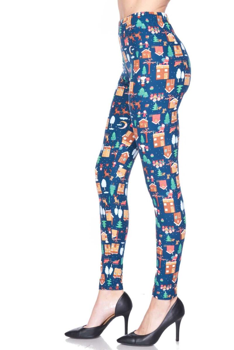 Santa Clause Is Coming to town Print Legging