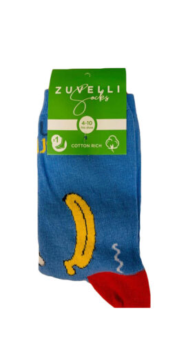 Women's Banana Printed Super Soft Cotton Socks