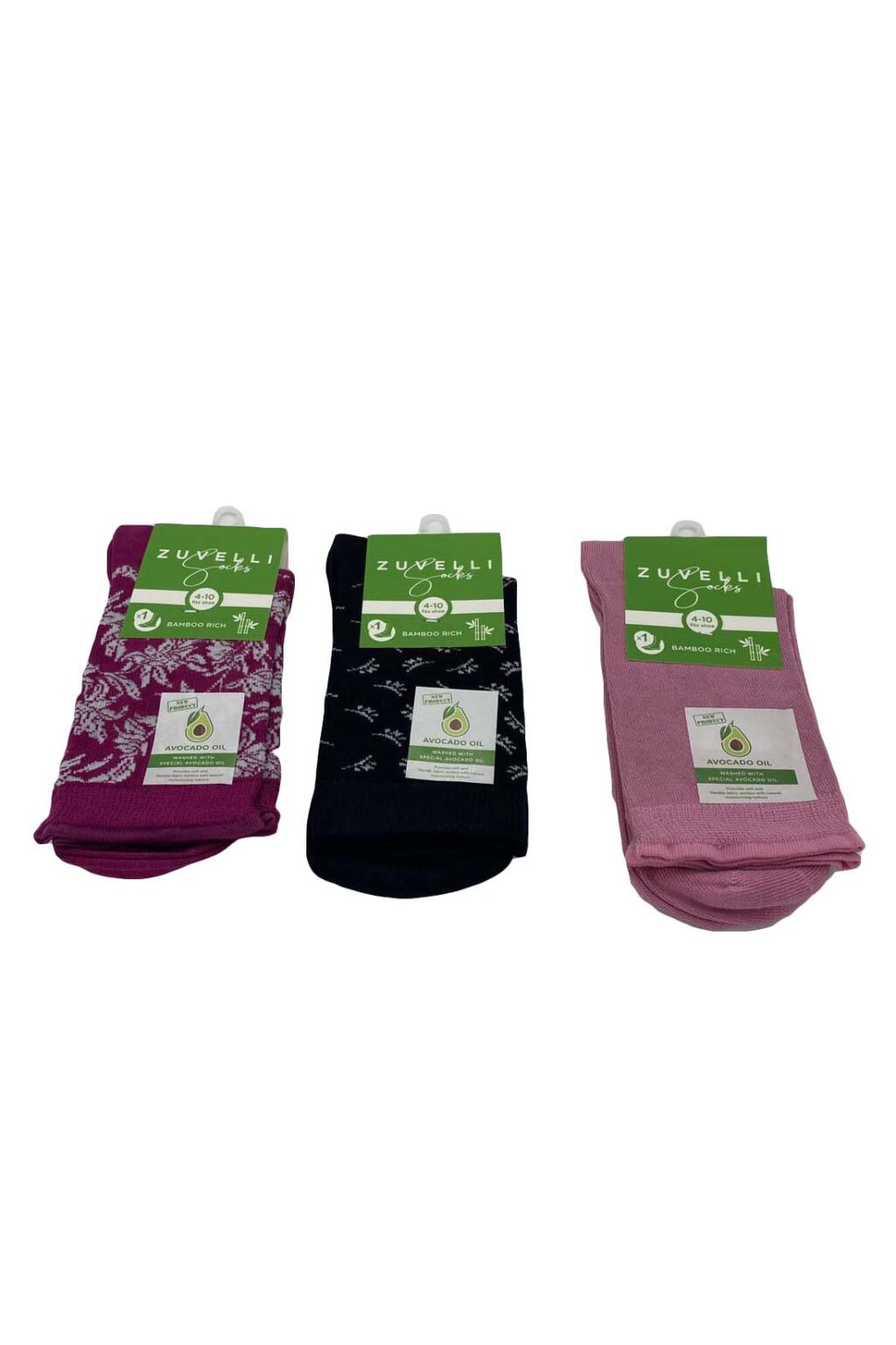 Women's Assorted Bamboo Socks Style No 3