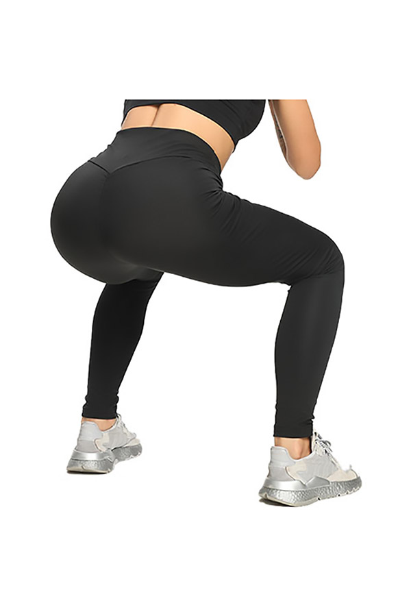 Scrunch Butt Lifting Yoga Leggings - Black