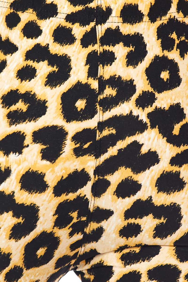 PLUS Leopard Print Brushed Ankle Leggings