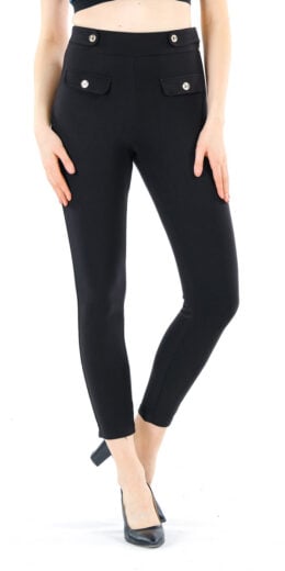 Brushed Solid Ankle Leggings - Kelly Green