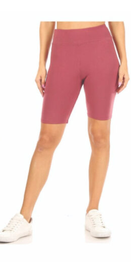 Women's Peach Skin Solid Shorts - Mauve