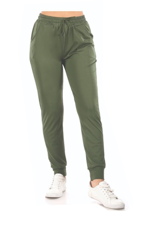Solid Essential Joggers – Olive - Entire Sale