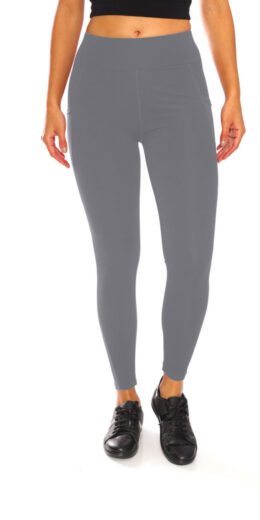 Women's Essential Rib Knit Jogger Pants - Charcoal Grey