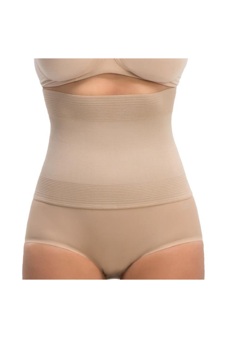 Brief With 8" Supportive Waistband - Nude