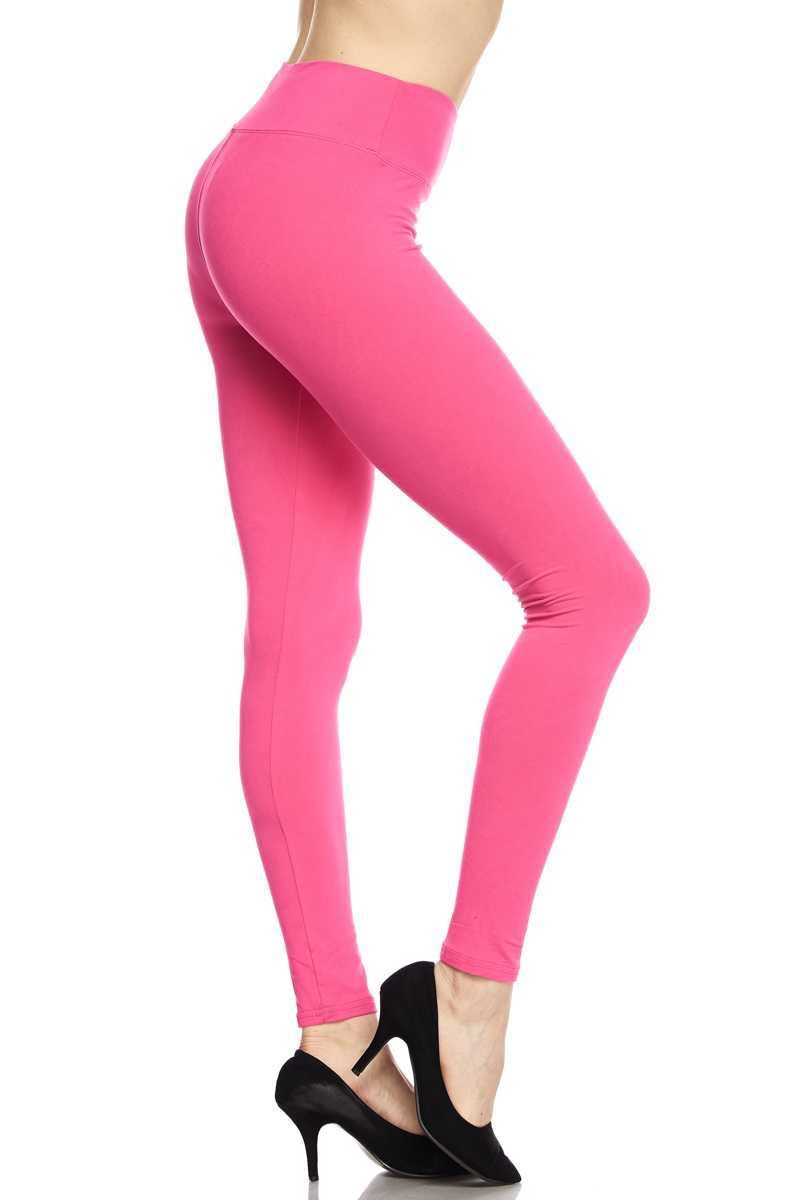 PLUS Solid Ankle Leggings with 3 Inch Waistband
