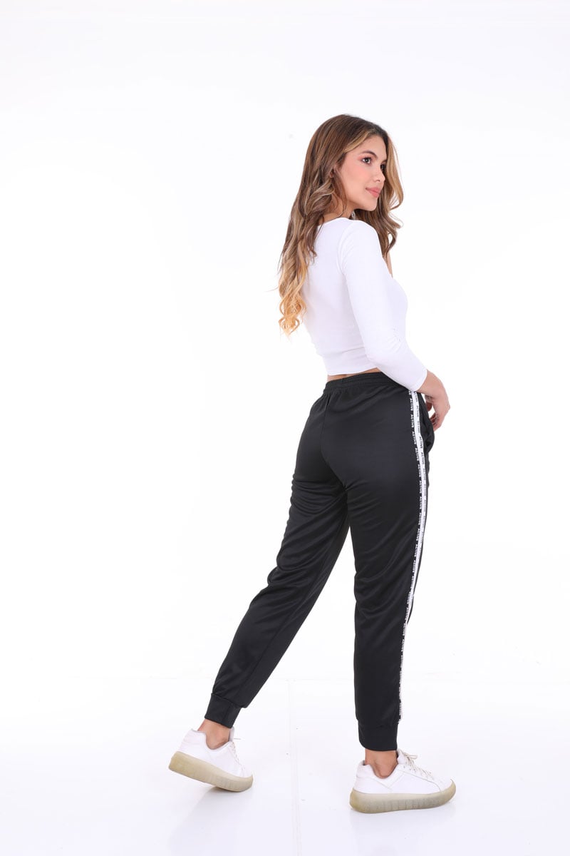 Women's Active Print Jogger Pants- Black