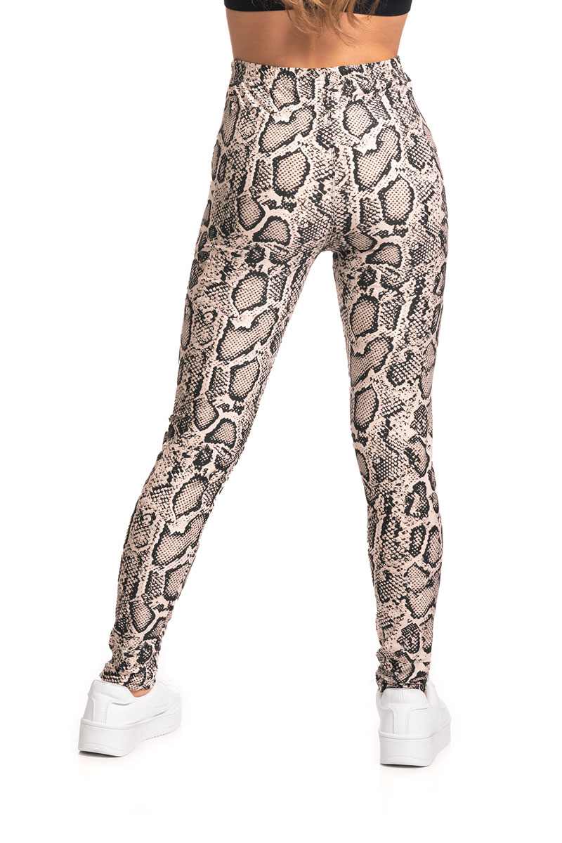 XPLUS Size Sensual Snake Skin Print Leggings