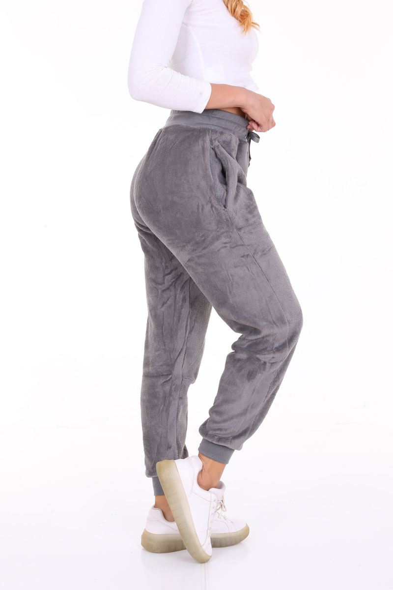 Women's Poly Cozy Jogger Pants - Grey