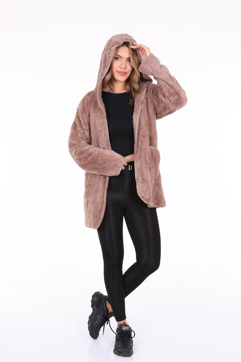 Women's Teddy Hair Solid Color Jacket