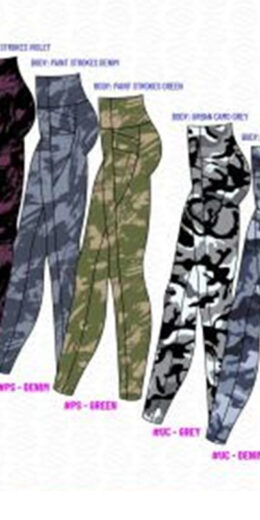 Printed Leggings with Double Pocket Detail