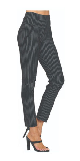 Front York Stripe Pocket Pants - A