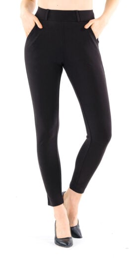 Ladies Treggings with 2 Front Metal Zippers