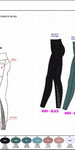 Leggings with Mesh Detail And Pockets