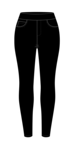 Single Brushed Elastic Slimming Tight Pants - JSP-1000