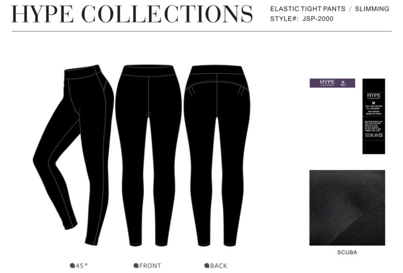 Single Brushed Elastic Slimming Tight Pants - JSP-2000