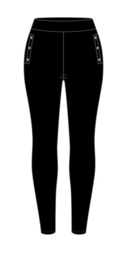 Single Brushed Elastic Slimming Tight Pants - JSP-8509