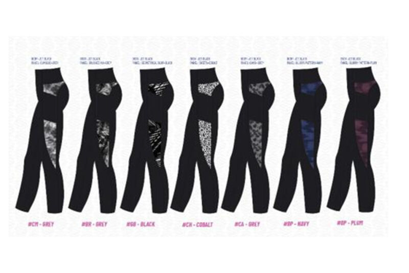 Cut & Sew Printed Capri Leggings