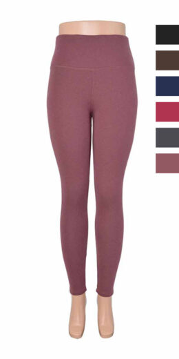 PLUS High Waist Premium Fur Lined Leggings with 3 Inches Waistband