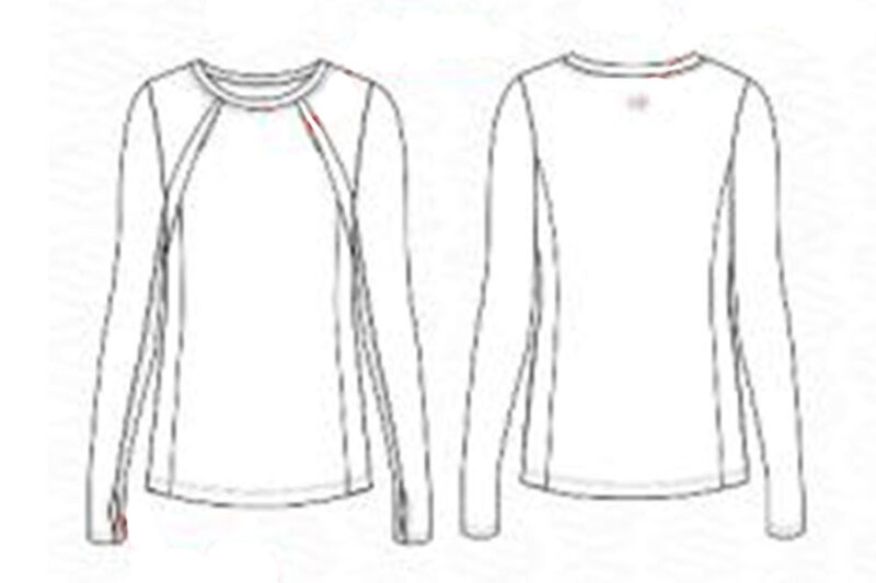 Long Sleeve With Small Openings Below Neckline